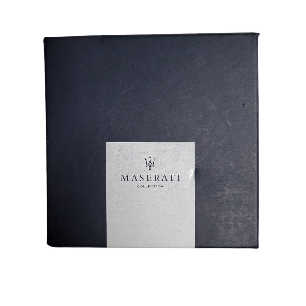 Maserati Sterling Silver Blue Enamel Key Chain